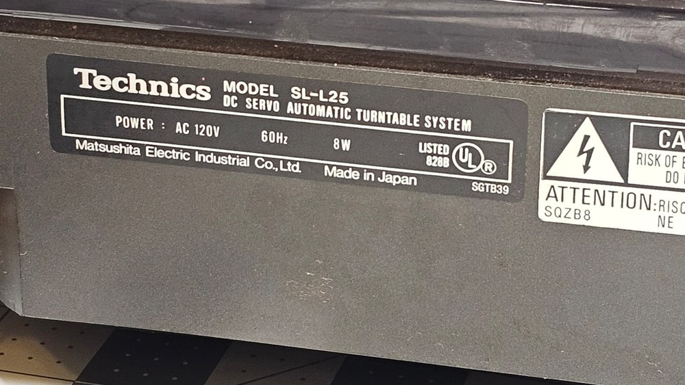 Technics SL-L25 Linear Drive Turntable tested and works READ