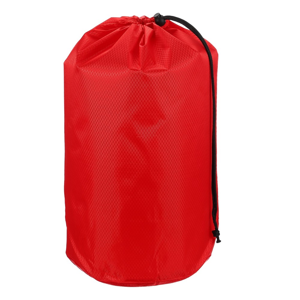 Stuff Sack, Nylon Waterproof Storage Sacks, 9x17Inch (Red)