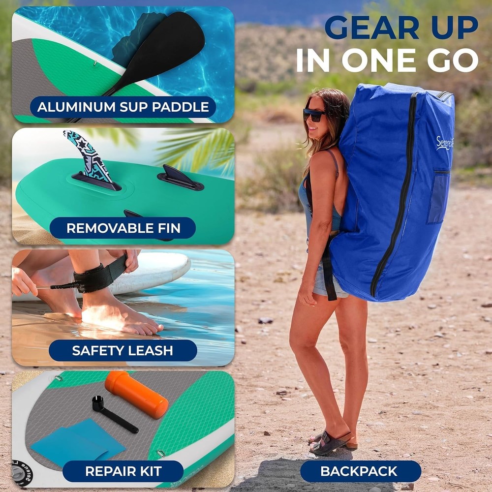 Easy-to-Setup Inflatable SUP Board - Ultimate Stability