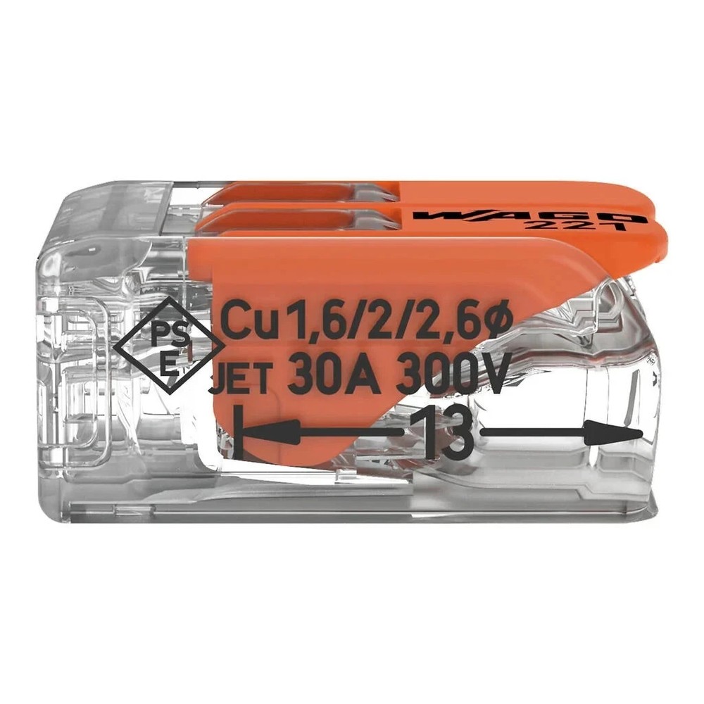 Wago 221-612 Lever Nuts - 2 Conductor (10 Pack)