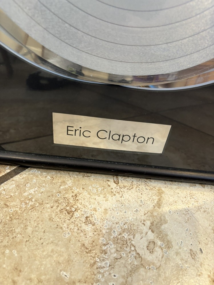 Eric Clapton Signed Award Non Riaa