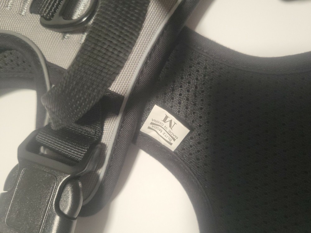 rabbitgoo Dog Harness, No-Pull Pet Harness w/ 2 Leash Clips, Adjustable Tan Med