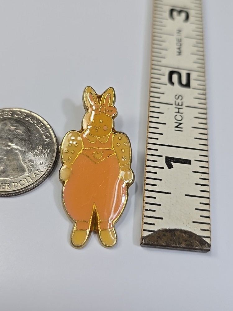 Rabbit With Overalls Lapel Pin