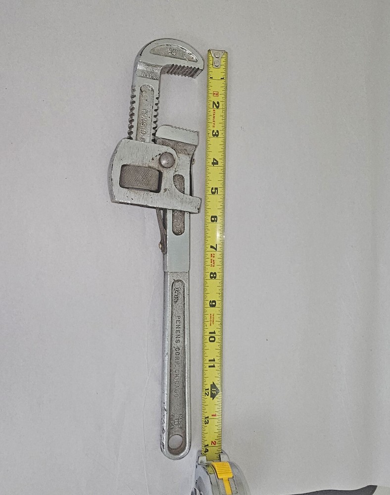 Vintage PENENS 14" Adjustable Pipe Wrench 4114
