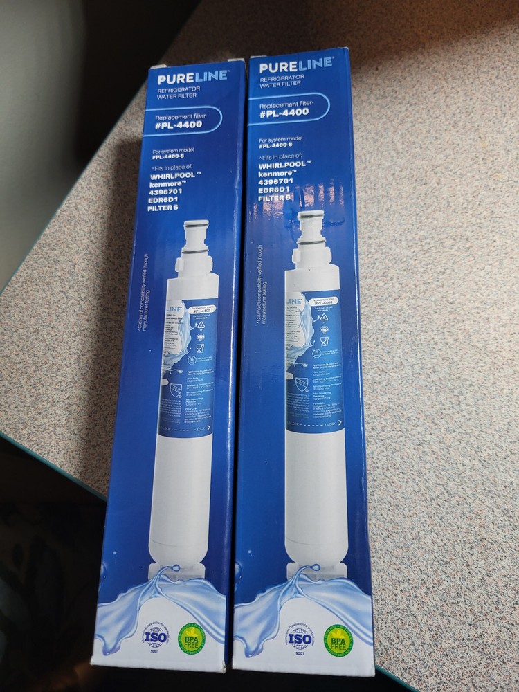 Pureline PL4400 Replacement Filter for Whirlpool 4396701 EDR6D1 Filter 6 (2 Pack