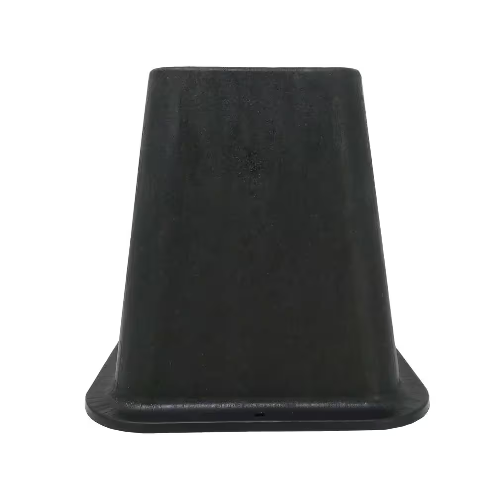 6 In. Black Bed Risers (4-Pack)