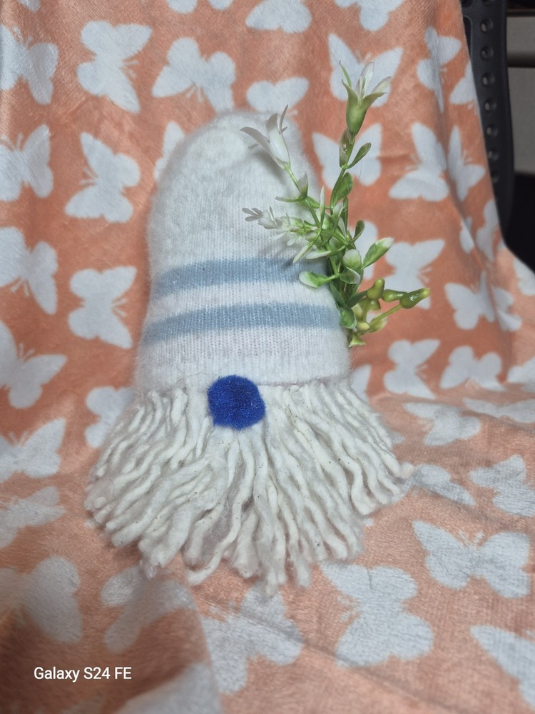 Handmade sock gnome shelf sitters
