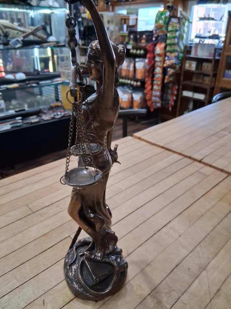 Lady Justice Blindfolded Scale Sculpture Figurine