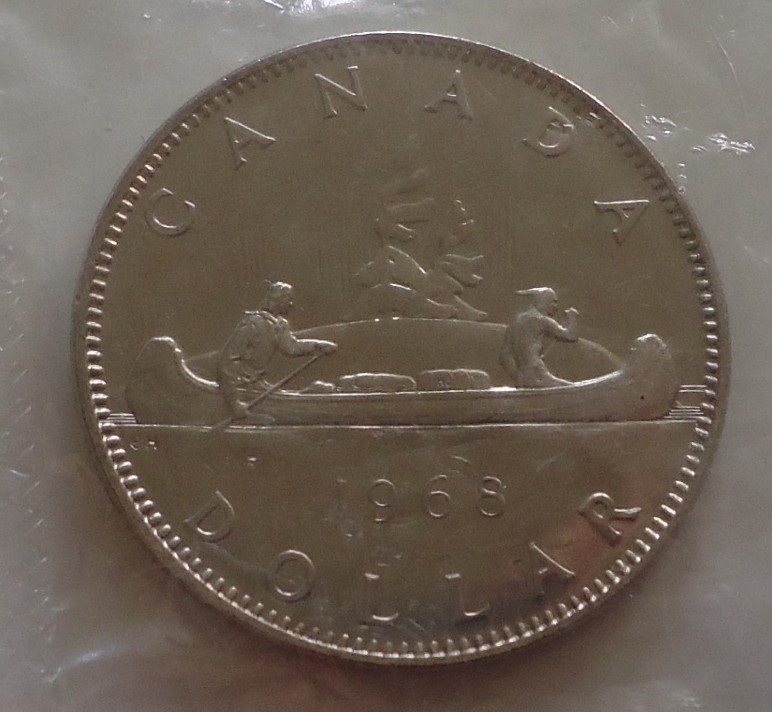 1968 Canada $1 Dollar coin