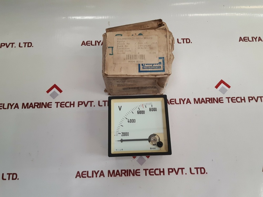 Crompton 244-024g voltmeter 0-8000 v