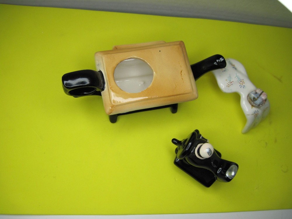 Old Ceramic GiftCo Creamer - Sewing Machine