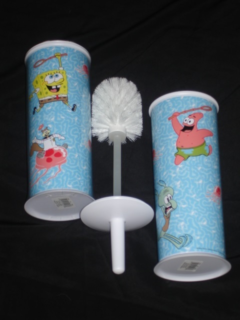 Spongebob Toilet Brush -also features Sandy, Squidward & Patrick
