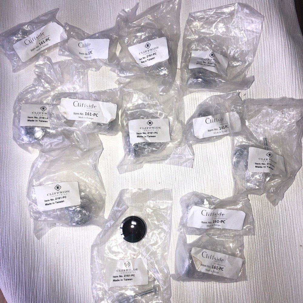 13 Cliffside 161-PC Polished Chrome Finish Solid Brass 1-1/4" Cabinet Knob Pull