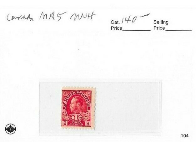 CANADA WAR TAX SCOTT  MR5 MNH.