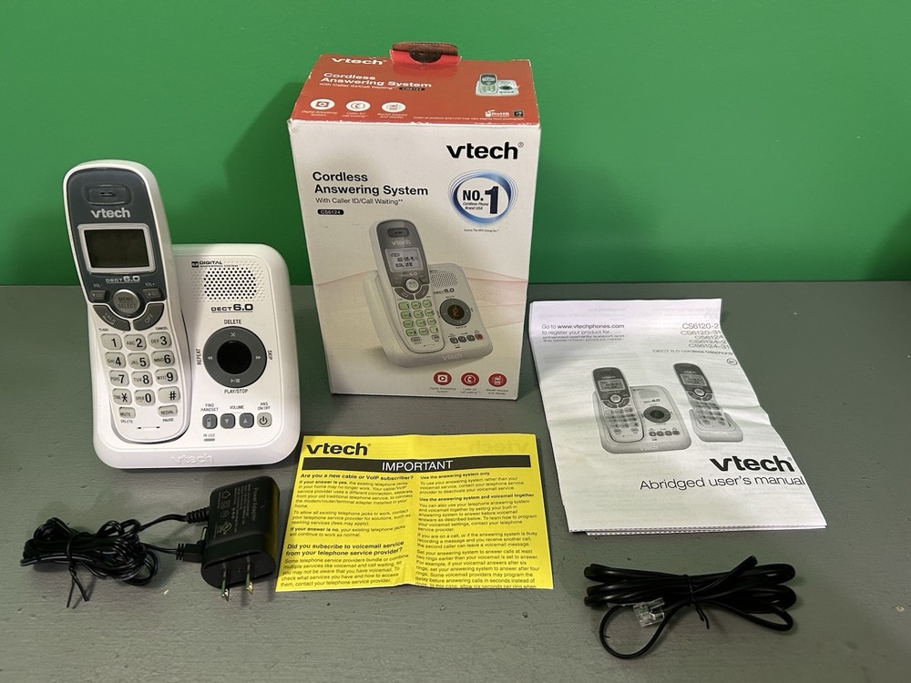 VTECH DECT 6.0 Cordless Phone Digital Answering System (Complete in Box) Works