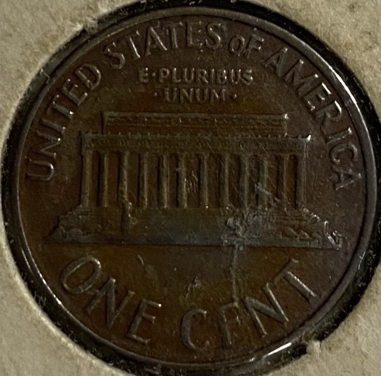 1968 D Lincoln Penny DDO Multiple Errors Toned