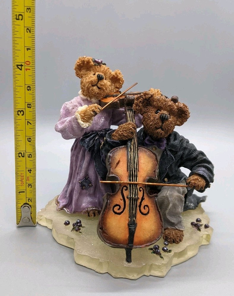 Boyds Bear Figure "Amanda Michael String Section" #228366 Violin Cello Orchestra