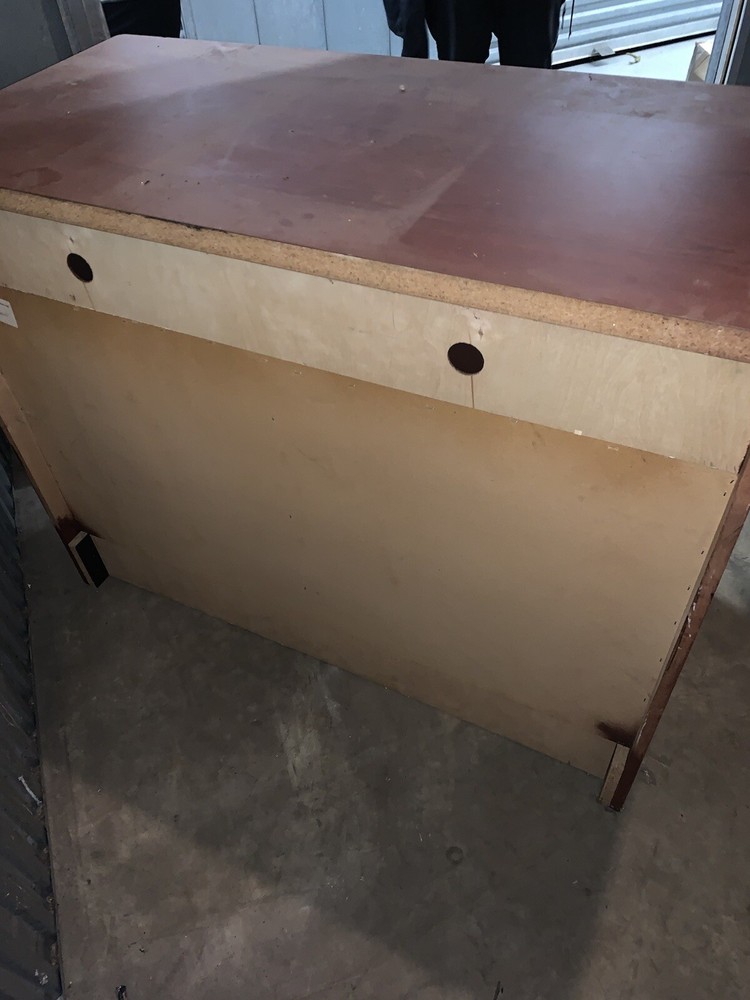 2 Vintage Cherry Wood Cabinet Buffets