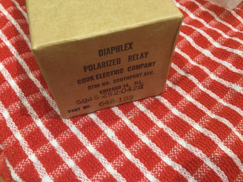 Vintage Diaphlex 646-199 Polarized Relay