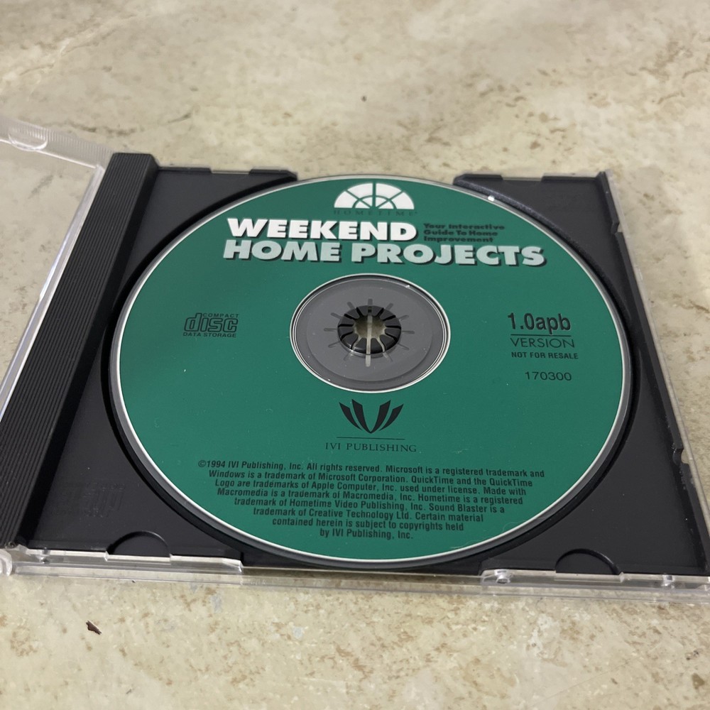 Home Time Weekend Home Projects PC CD Software