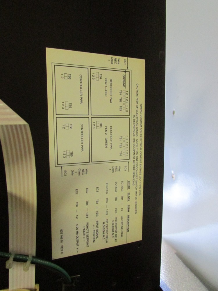 Partlow ARC 4100 Circular Chart Recorder Process Control Model 411000000211