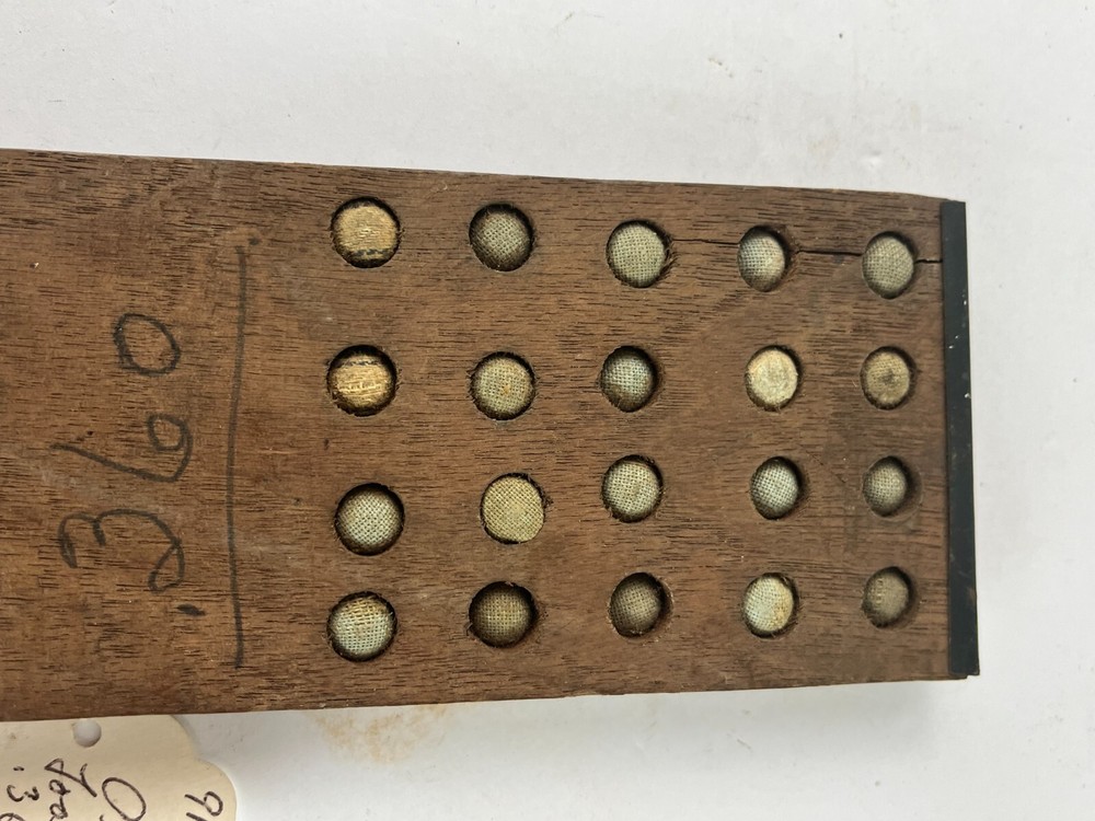 Old Bullet Reloading Board Tray Block Loading Ammunition Rifle Loader 36 Cal