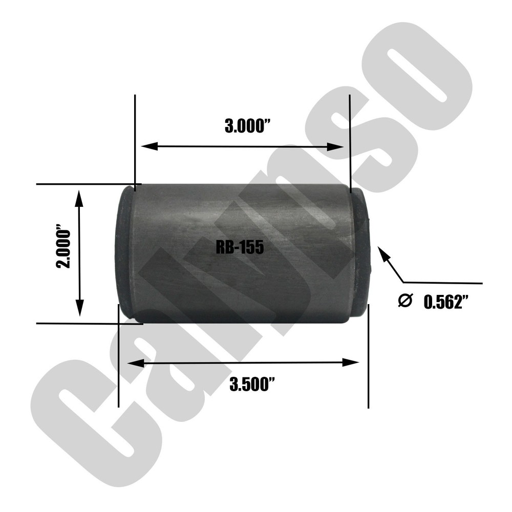 Leaf Spring Bushing RB-155 (Sold as one Piece)