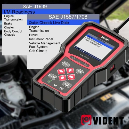 HEAVY DUTY DIESEL TRUCK DIAGNOSTIC SCANNER TOOL CODE READER FREIGHTLINER CUMMINS