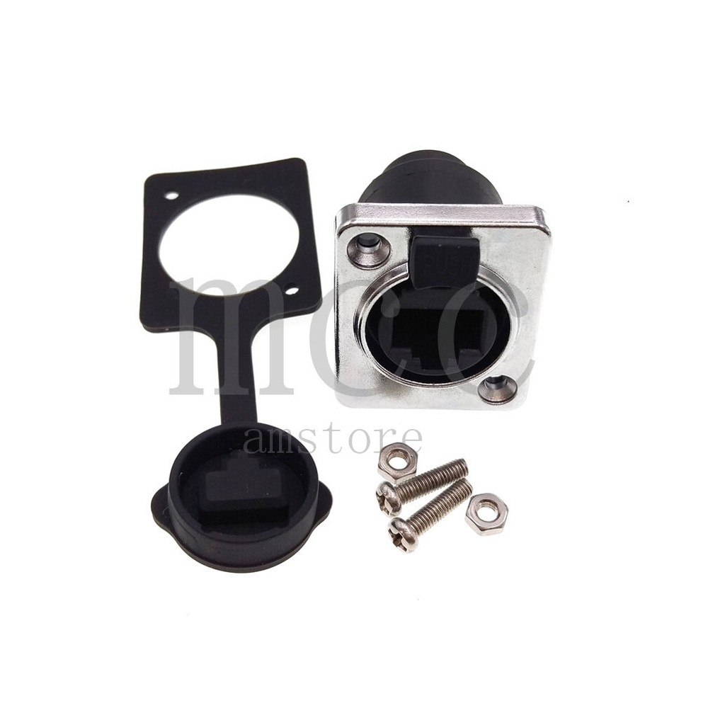 RJ45 female socket panel mounting holder adapter，RJ45 Network Ethernet connector
