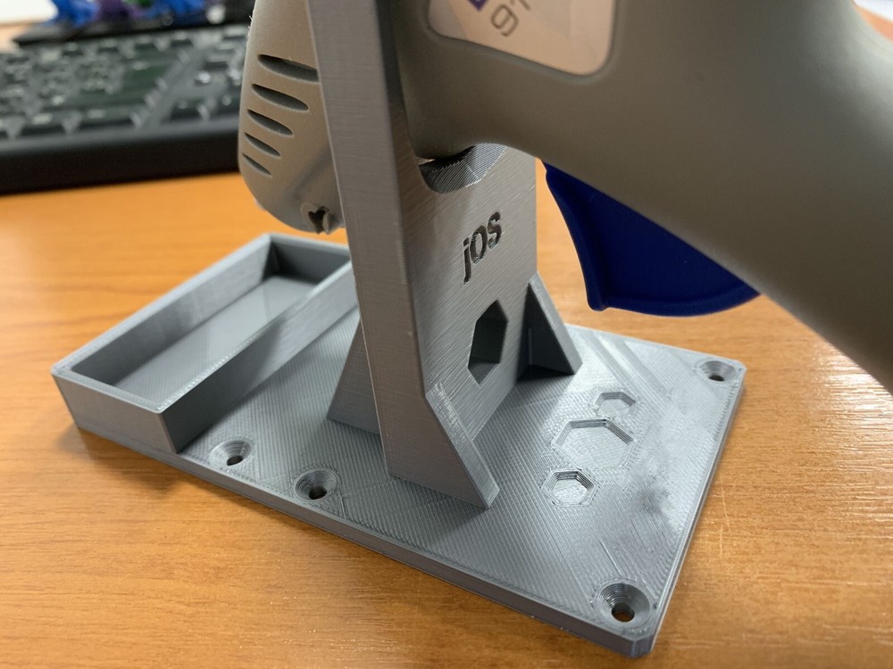Hot Glue Gun Holder Stand 3D Printed