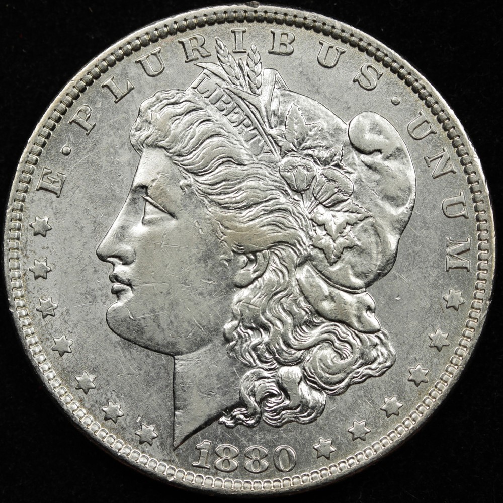 1880-o Morgan Silver Dollar.  High Grade.  (Inventory A)
