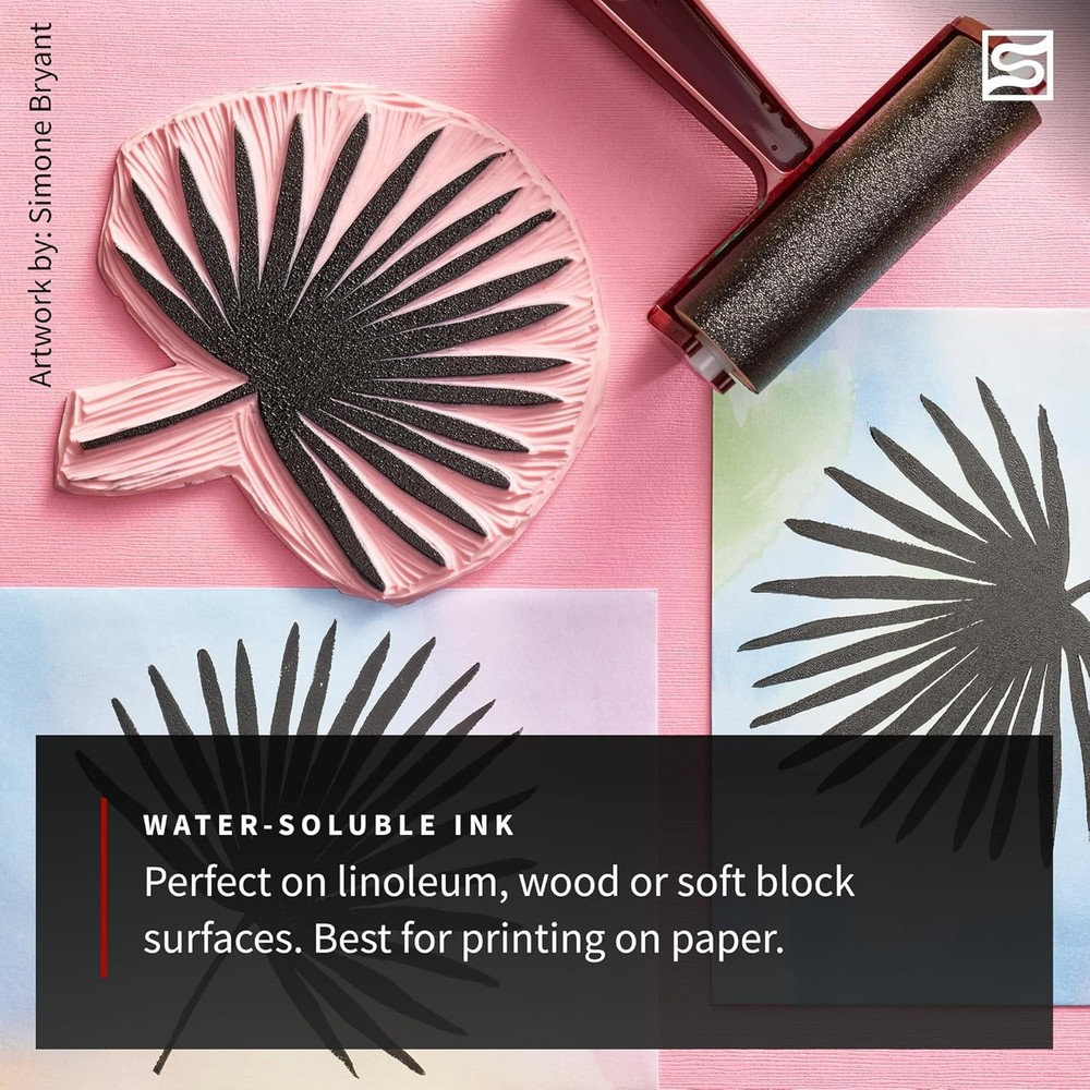 Super Value Block Printing Starter Kit Includes Ink, Brayer Lino Handle Cutters