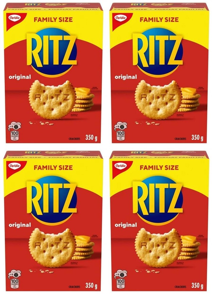 Ritz Canada Original Crackers, Family Size, 350g (4 Pack)