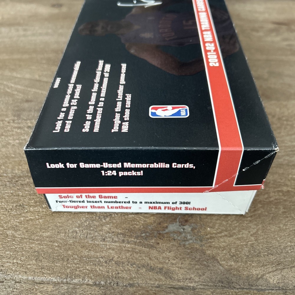 2001-02 NBA Fleer Shoebox Vince Carter empty box