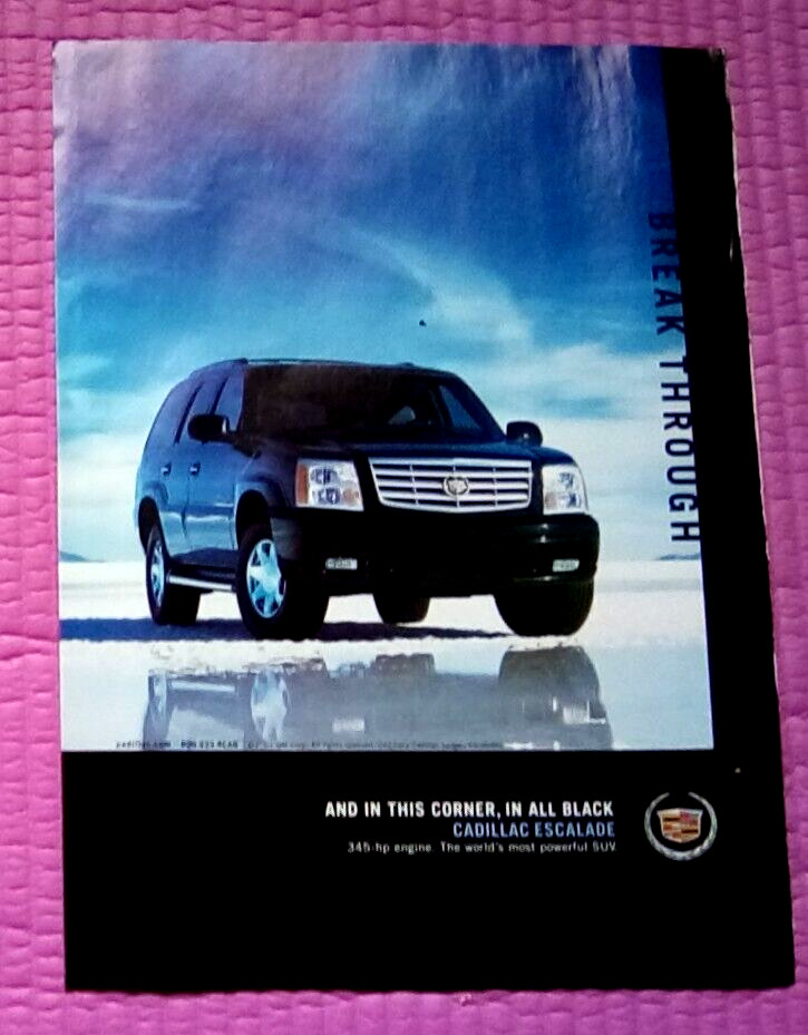 2003 Cadillac Escalade Print Ad