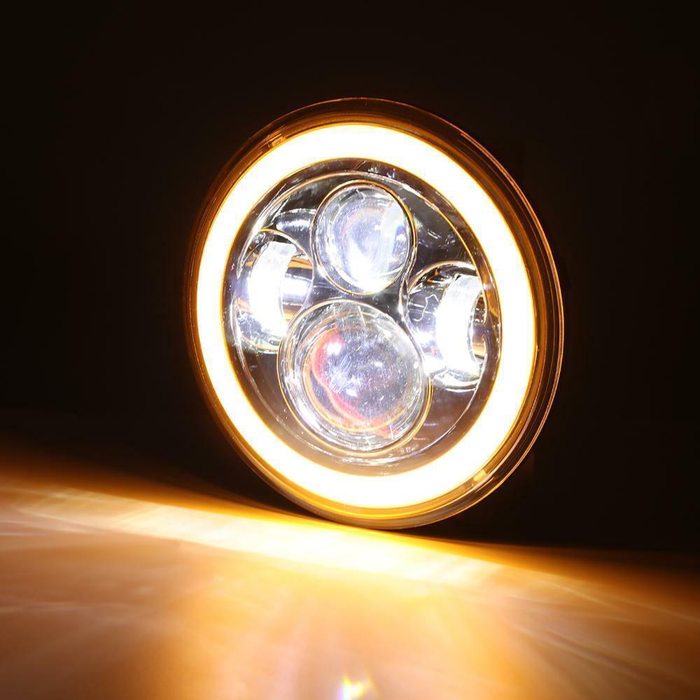 7" inch Led Headlight + 4.5" Passing Lights Kit For Harley Electra Glide Classic