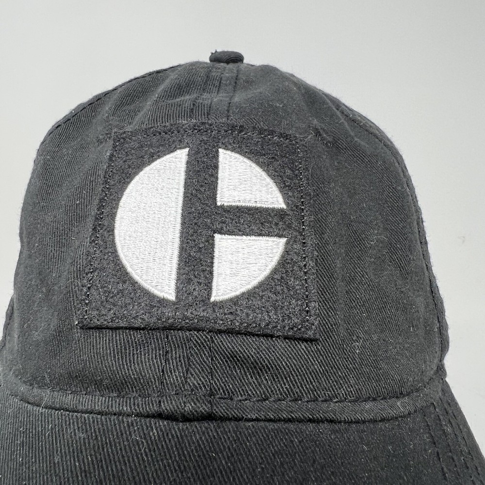 CAT Caterpillar Tractor Strapback Hat /Cap Black/White/Gold Mens Adjustable