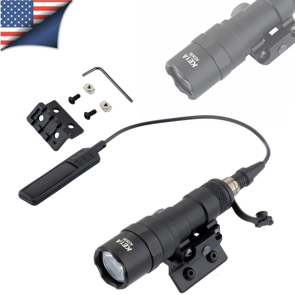 Light fit for M-Lok Offset Flashlight Rail Base Mount Battery Combo for M300