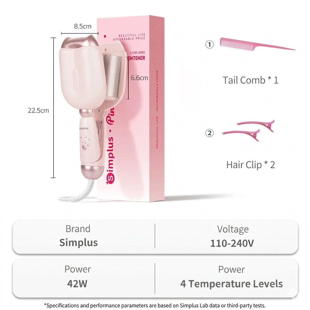 Automatic Hair Curler 32mm Pink Cat