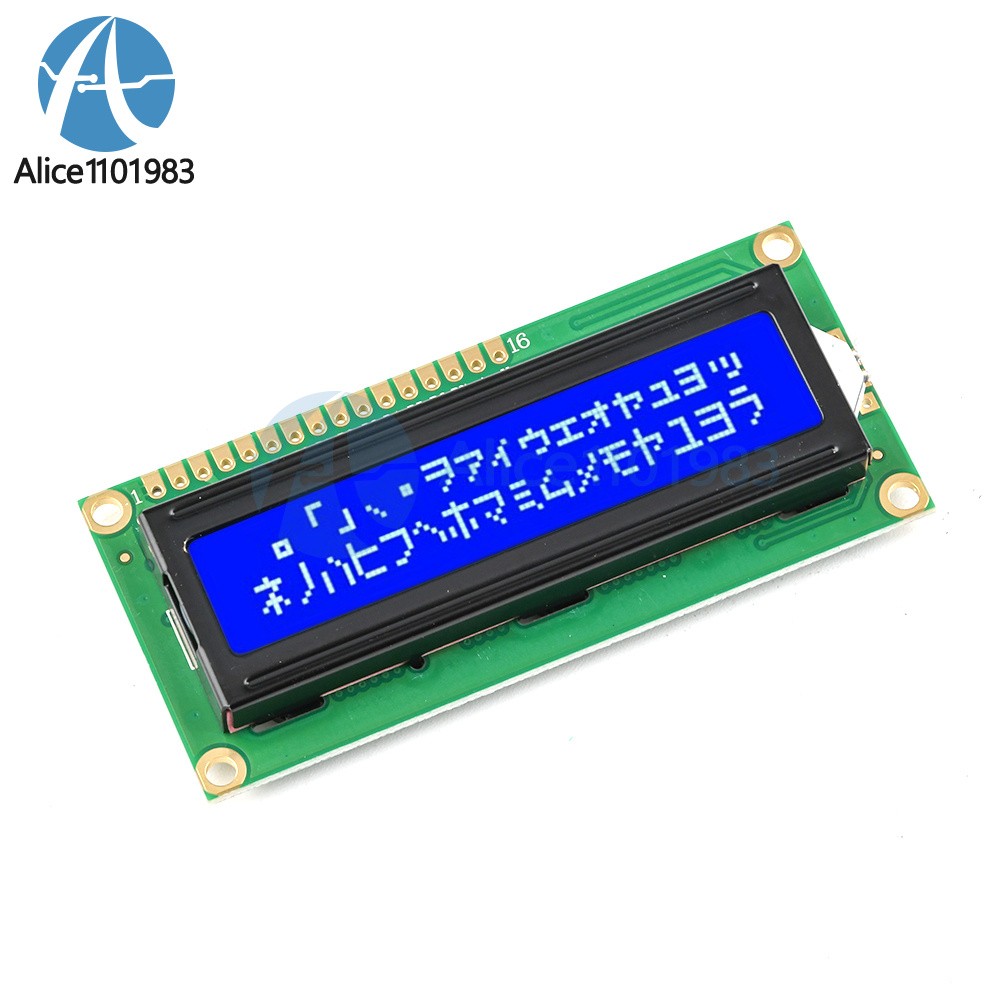 1602 16x2 Character LCD Display Module HD44780 Controller Blue Blacklight