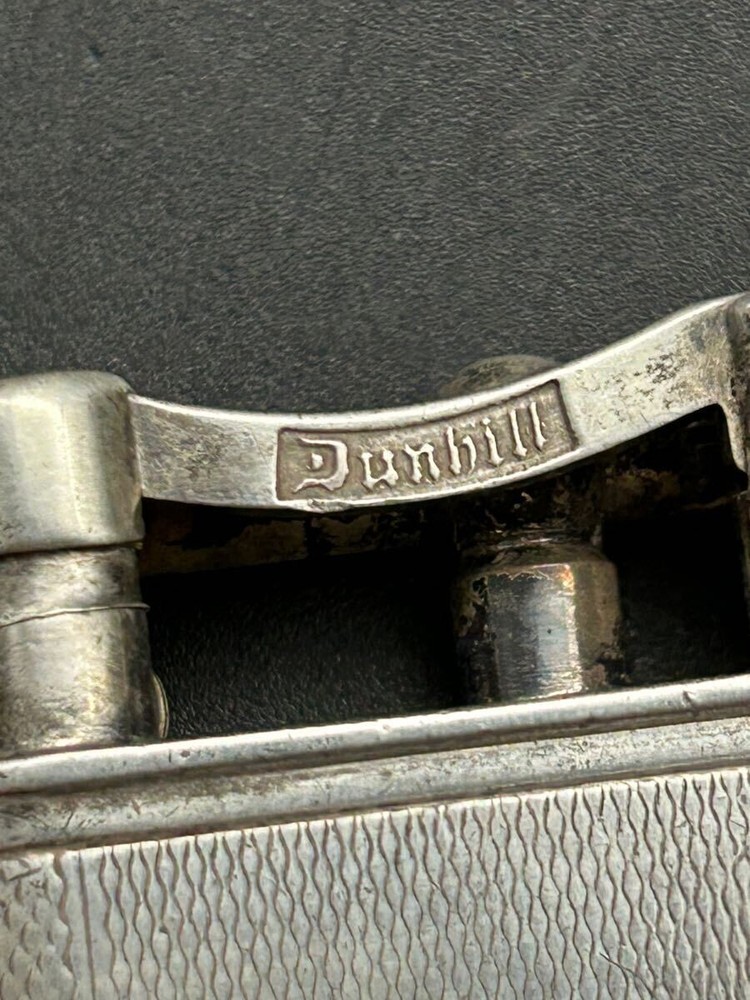 DUNHILL oil lighter silver UNIQUE without box