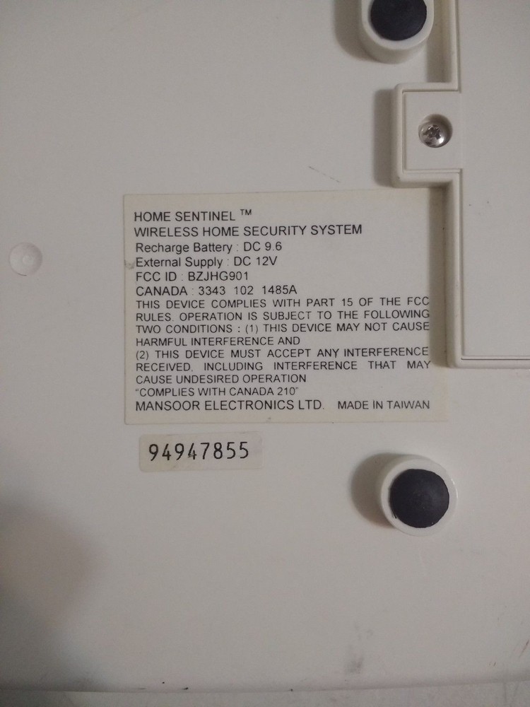 Home Sentinel Wireless Home Security System Control Keypad - SHIPS FREE!