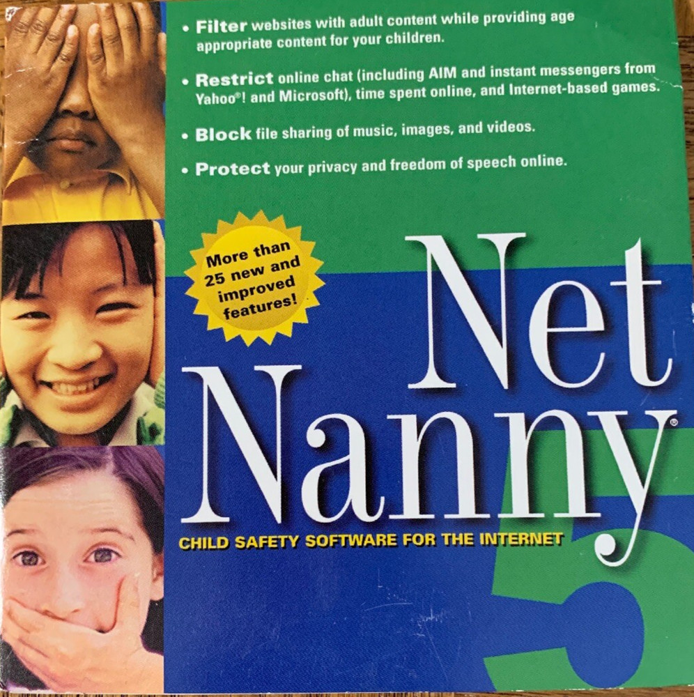 Net Nanny PC CD Rom Computer Software