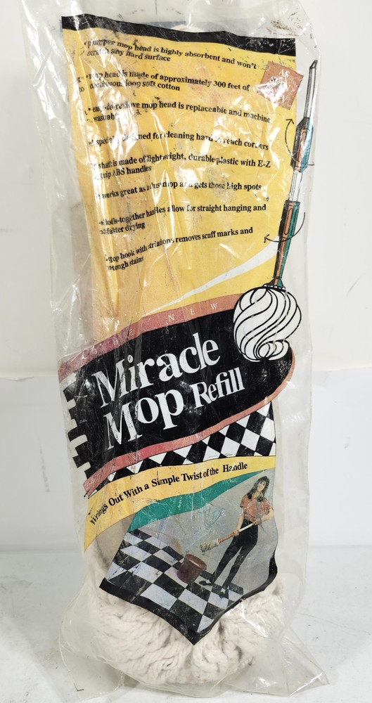 Miracle Mop Refill Replacement Mop Head Original Packaging NEW