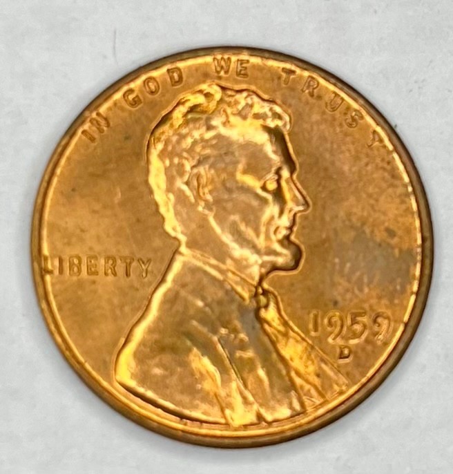 1959 D Lincoln Memorial Cent