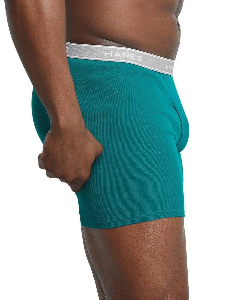 Hanes Men's Super Value Pack Assorted Boxer Briefs, 10-Pack Soft and Breathable