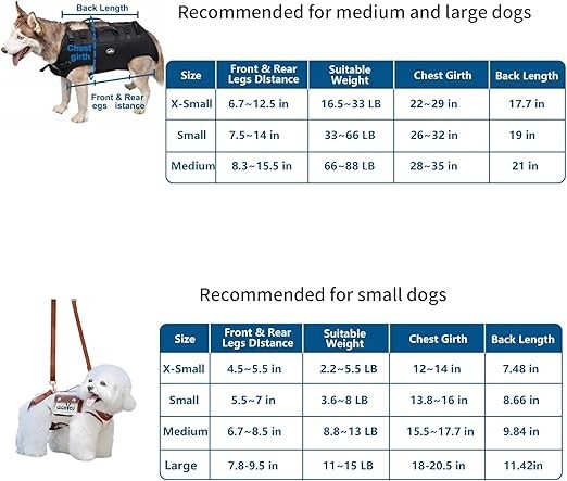 Dog Backpack Carrier for Medium Dogs Emergency Backpack, Old, Disabled, Joint...
