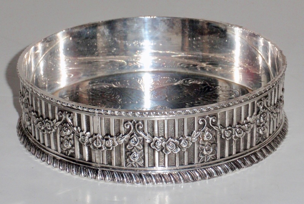 International Silver-plated Giftware Lion Accent/Wine Coaster Dish