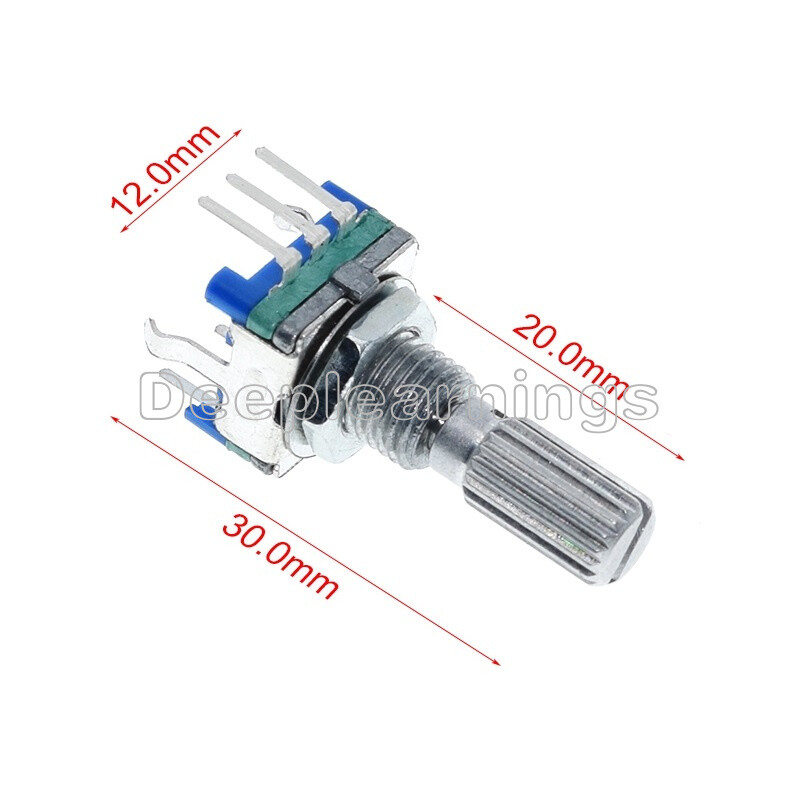 5pcs Rotary encoder with switch EC11 Audio digital potentiometer 20mm handle
