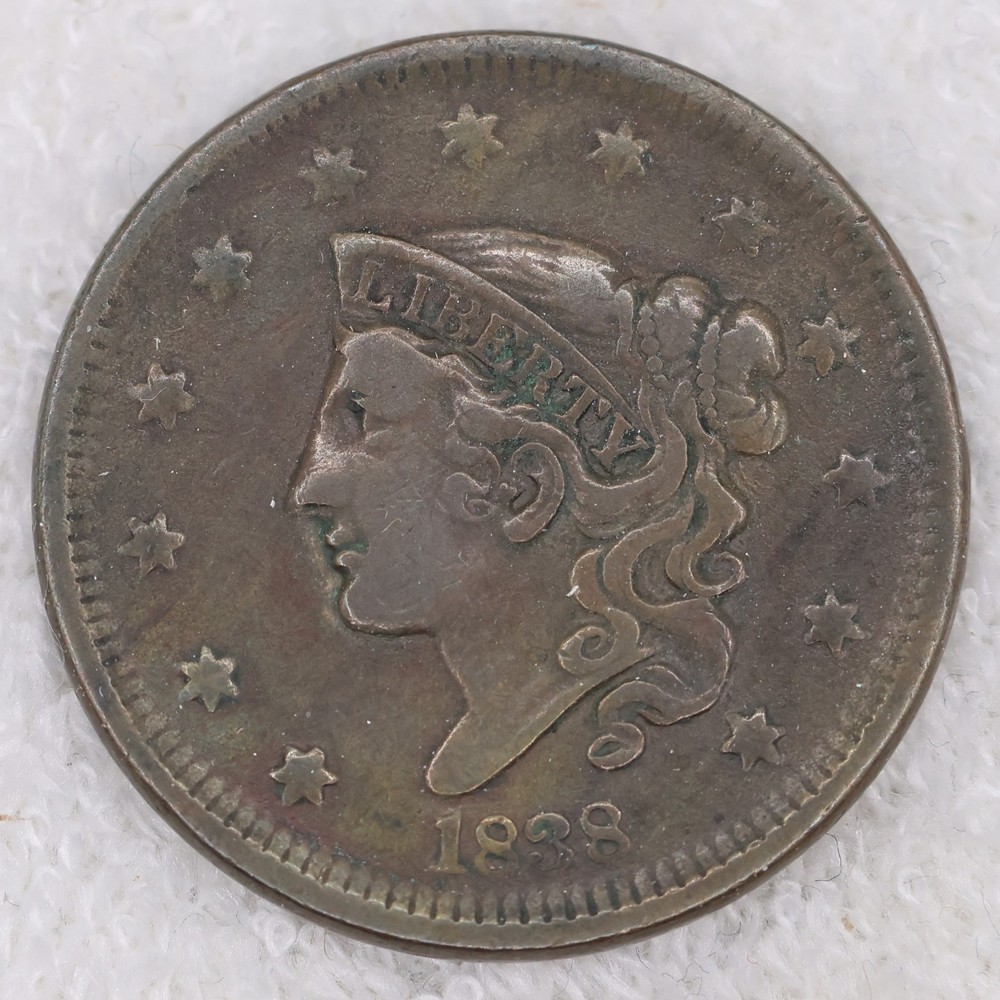 Large 1 Cent 1838